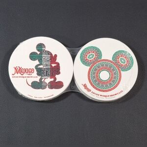 Disney Epcot World Showcase Coasters - Red and Green